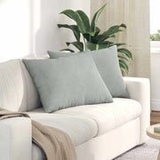 Cuscini da Divano 2 pz-Set di 2 Cuscini per Sofa Grigio chiaro 70 x 50 cm 403587