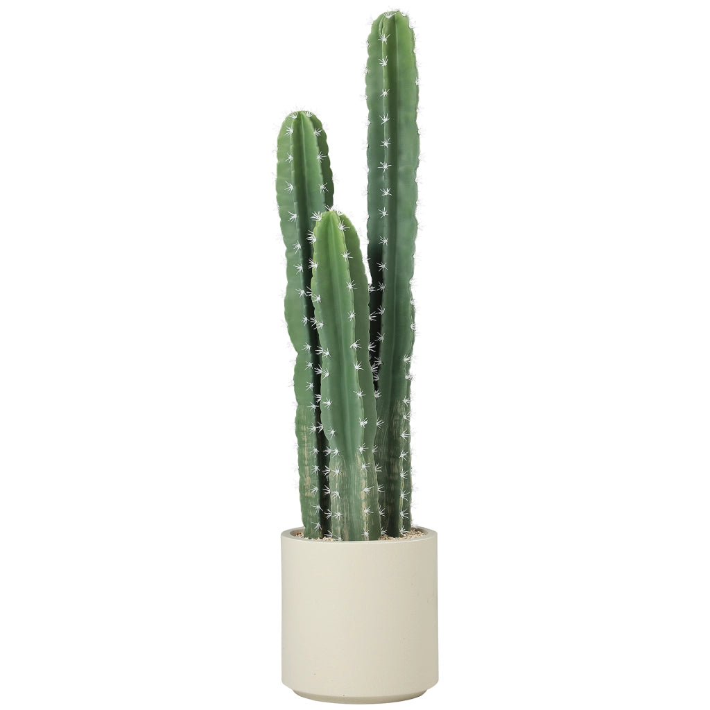 Pianta artificiale cactus grande con vaso ¨C Minimal ¨C 95 cm verde