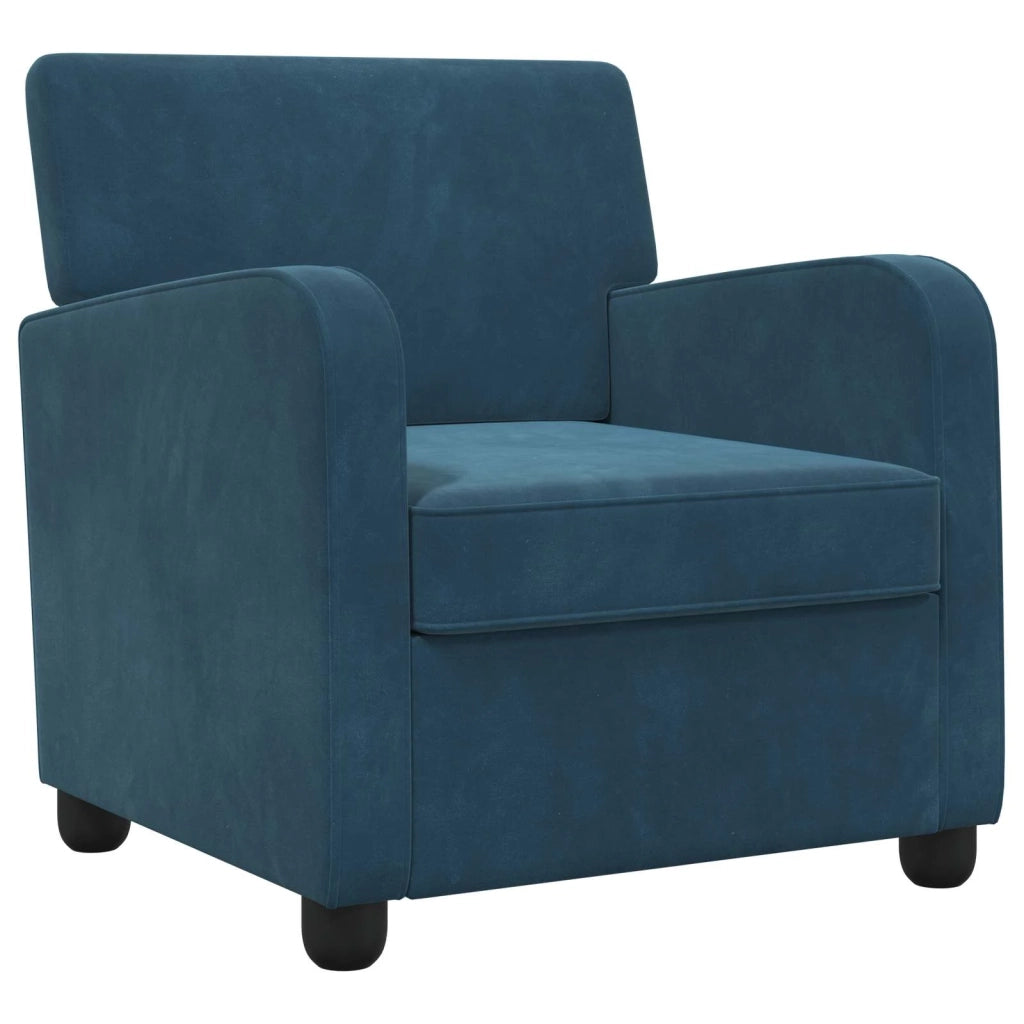 Poltrona Blu Velluto 42043421