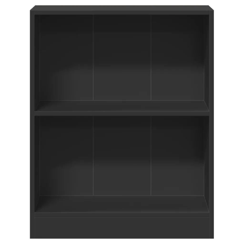 Libreria Nera 60x24x76 cm in Legno Multistrato 800856