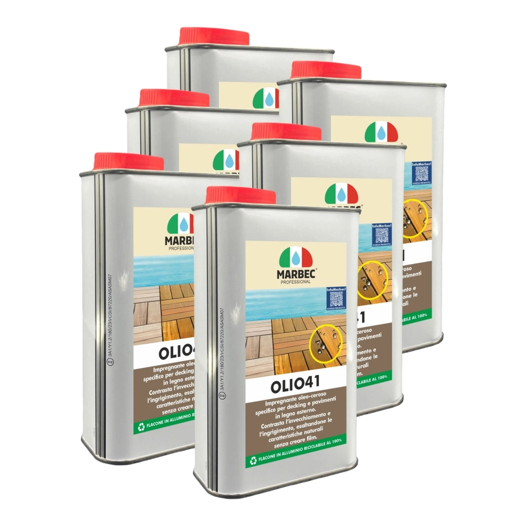 Impregnante per legno esterno OLIO41   1LTx6Pz
