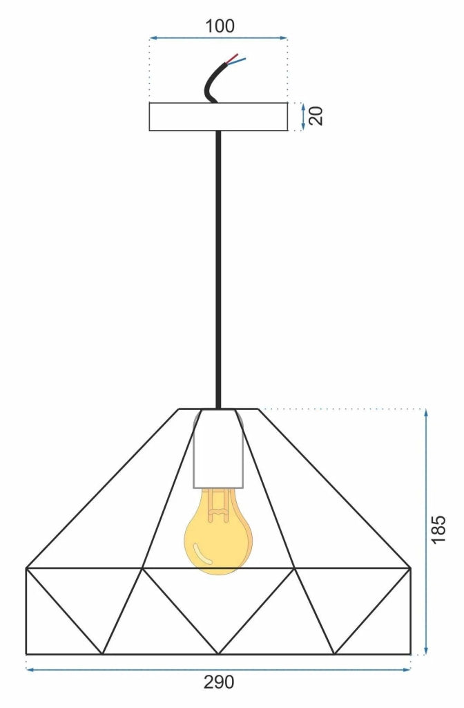 Lampada Da Soffitto Pensile APP236-1CP