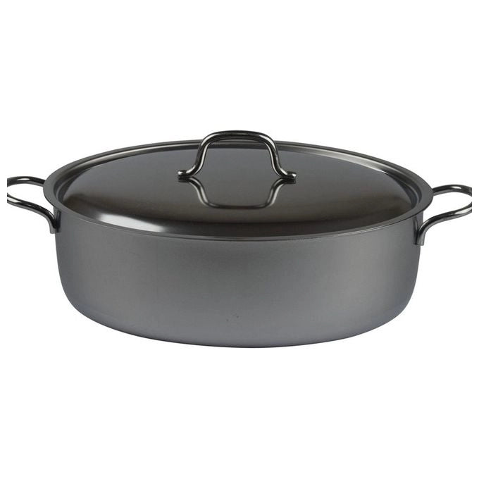 Casseruola Ovale Inox Con Coperchio