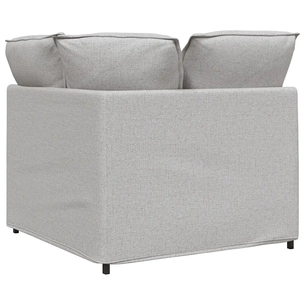 Modulo Angolare Divano Modulare con Cuscini Grigio Nuvola 100cm 4104456