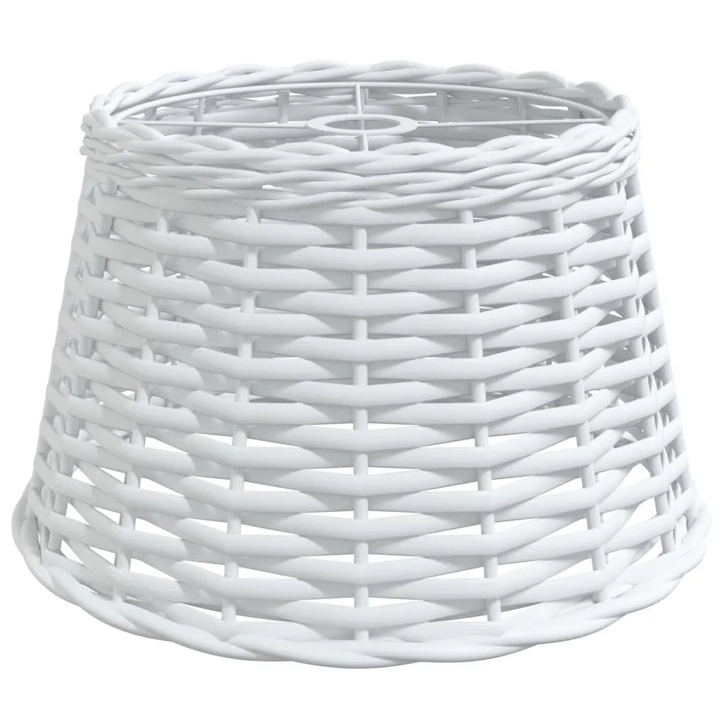 Paralume da Soffitto Bianco Ø38x23 cm in Vimini 364368