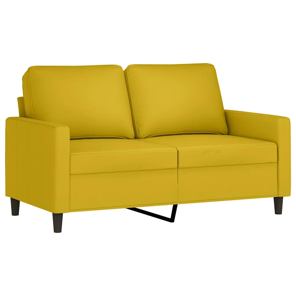 Set di Divani 3 pz con Cuscini giallo in Velluto 3201482
