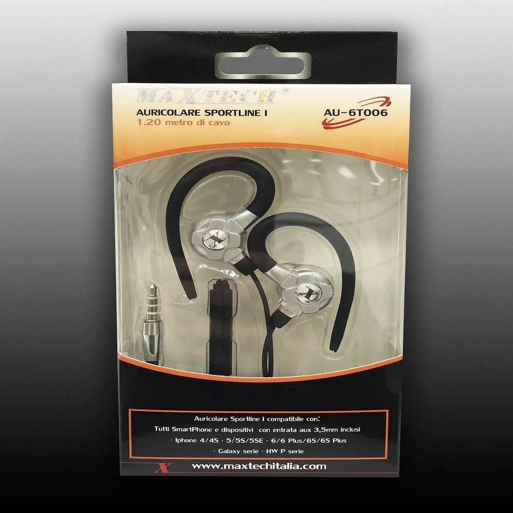 Trade Shop - Auricolari Cuffie Con Filo Audio Microfono Per Cellulari Smartphone Maxtech Au-6t006 -