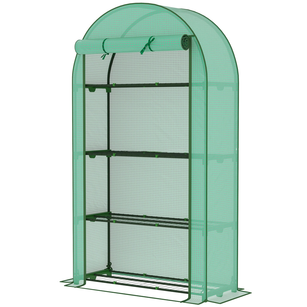 Serra da Giardino con 4 Ripiani ¨C Minimal ¨C 105x45x160 cm Verde