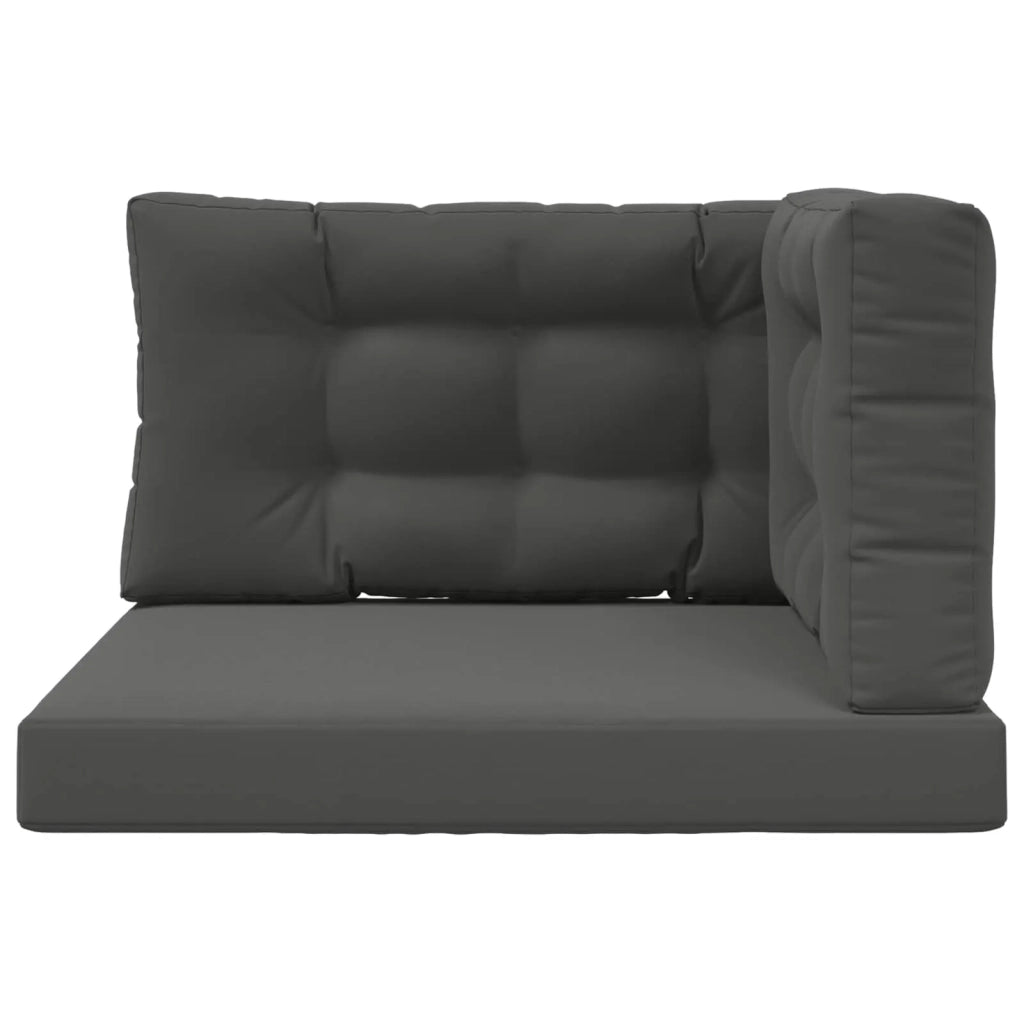 Cuscino per divano da esterno 3 pcs Antracite Poliestere 900880
