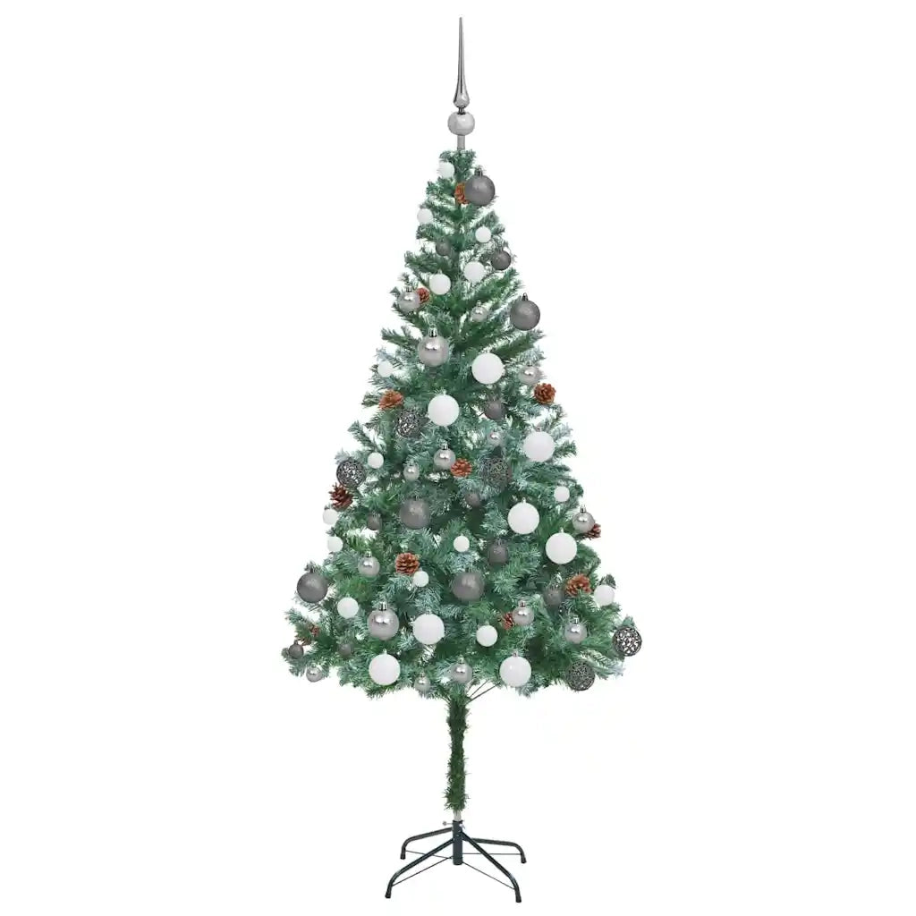 Albero di Natale artificiale Verde 180 cm PVC e Acciaio 3396713