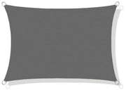 AIO FACTORY Vela ombreggiante impermeabile 3x2m Grigio scuro - Protezione solare da giardino