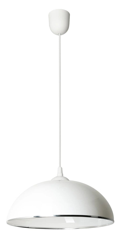 Lampada a sospensione Anja A Lampex bianca 70cm E27