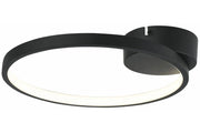 Plafoniera LED moderna nera Ring Ragi Reality 8W 4000K