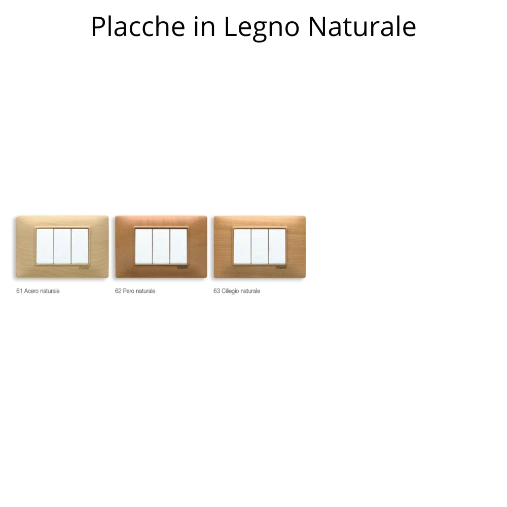 Vimar plana placca 3 posti pezzi 10 tecnopolimero bianco 14653.01