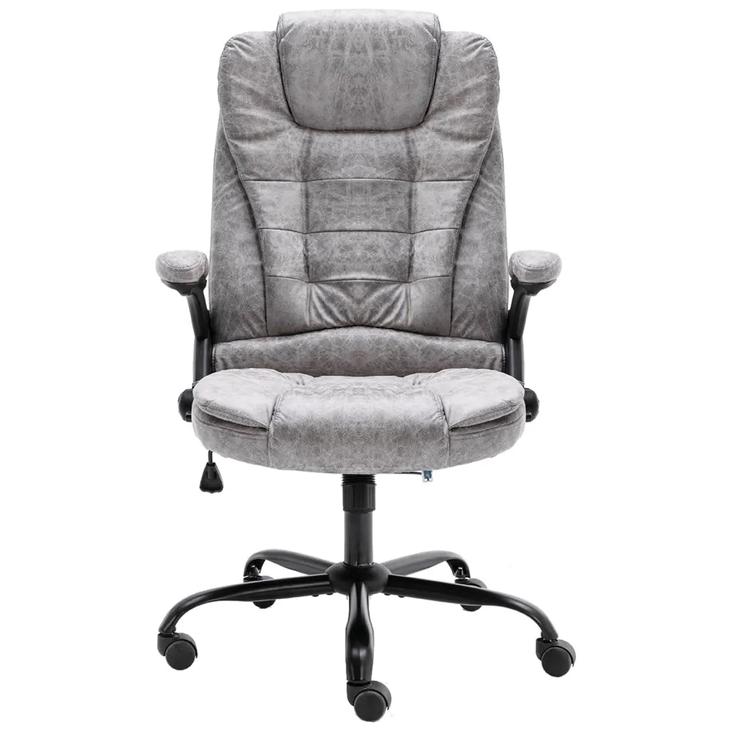 Sedia da Ufficio Grigio Chiaro in Scamosciato 20575