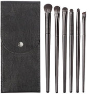 Set di pennelli per trucco occhi - Pennelli professionali - Seta morbida a pelo di cavallo - Contenitore igienico - Per ombretti e contorni - Efficienza e praticità - Pennelli per trucco occhi