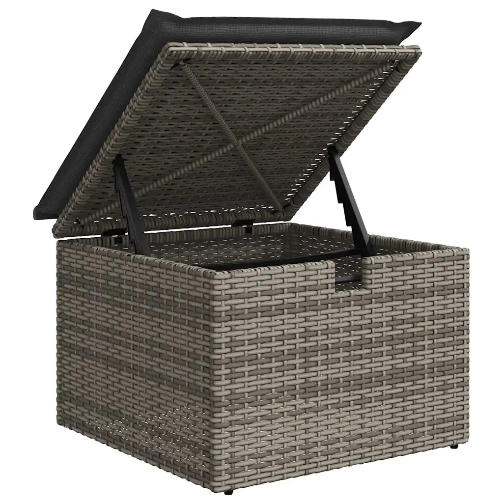 Set Divano da Giardino 6 pz con Cuscini Grigio in Polyrattan 3327930