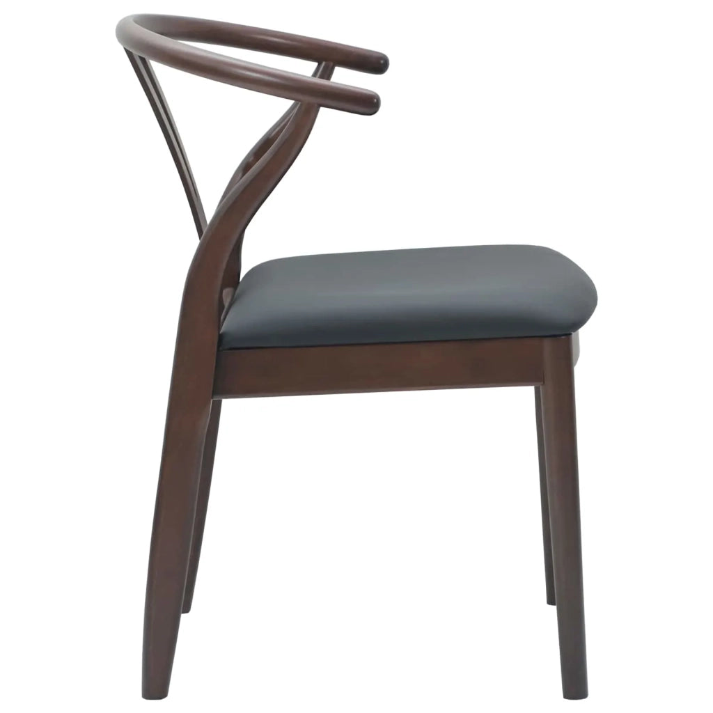 Sedia da pranzo 2 pcs Marrone chiaro e nero 42020412