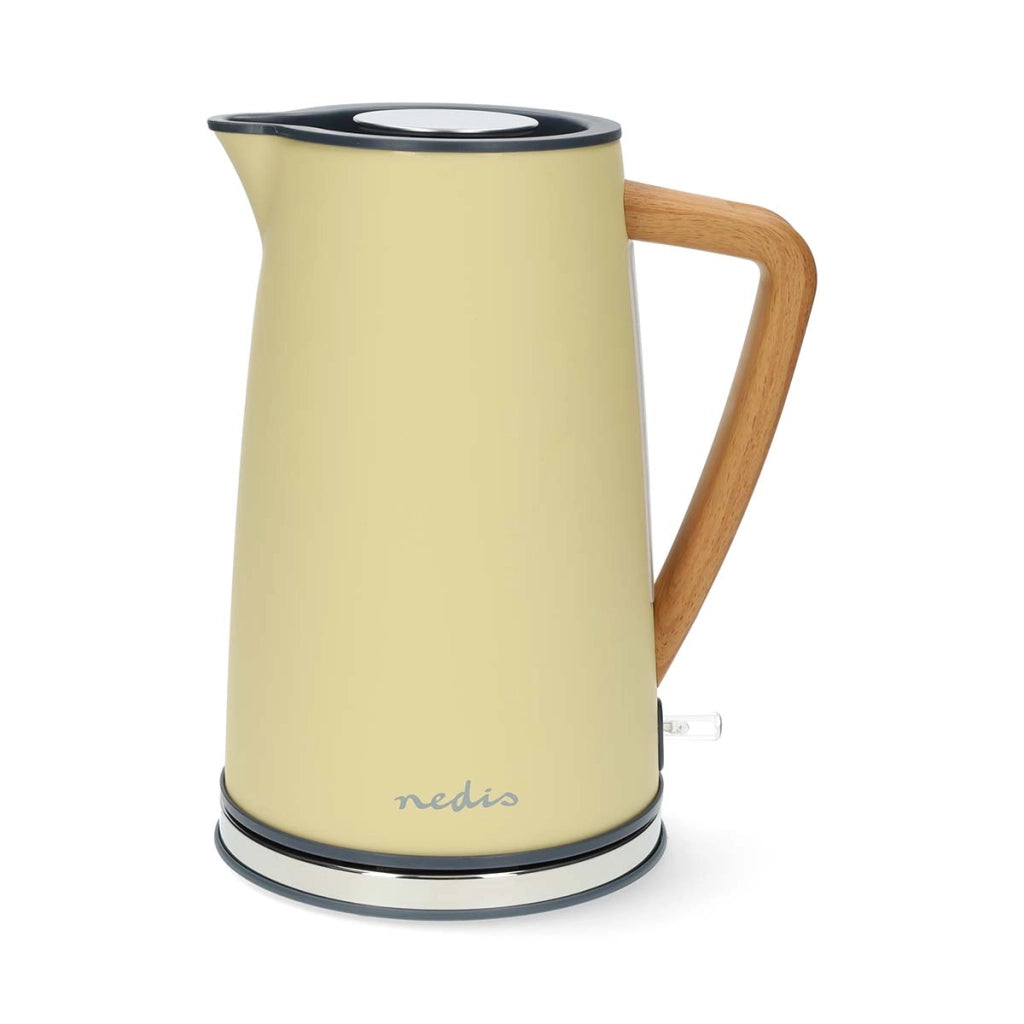 Bollitore elettrico Soft Touch da 1,7 l 2200 W con regolatore Strix Giallo Nedis