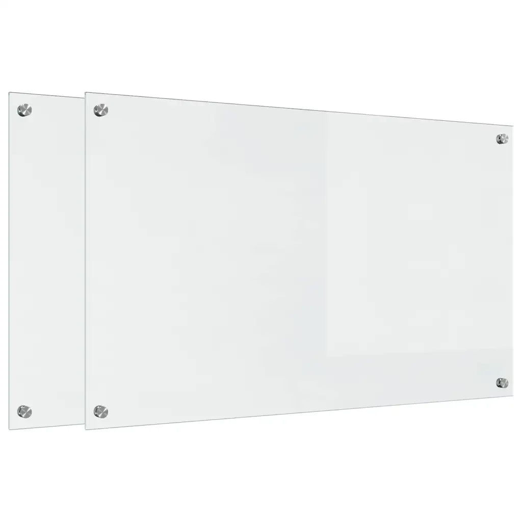 Schienale da cucina 2 pz Trasparente 100 x 60 cm CFW1417439