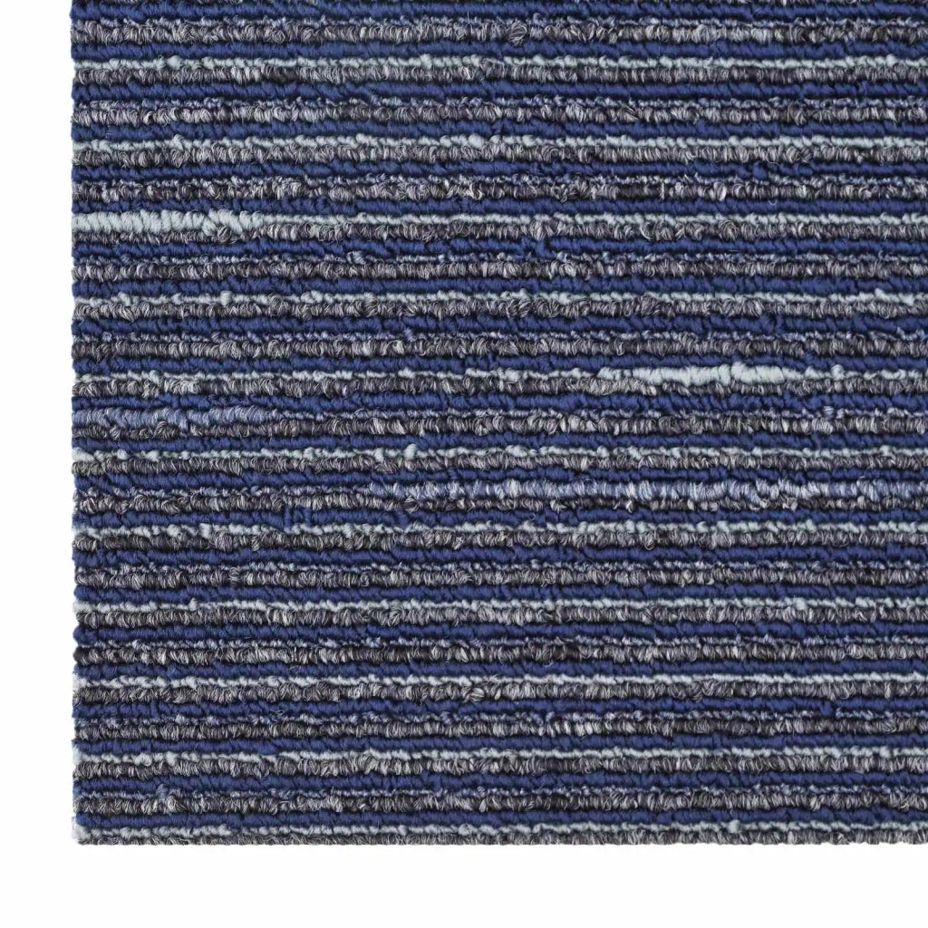 Piastrella per Tappeto Strisce Blu 50 x 50 cm 36 pcs 42032479