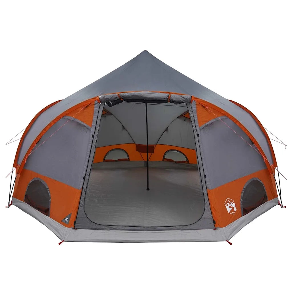 Tenda a cupola per 4 persone con tetto Grigio e arancione
