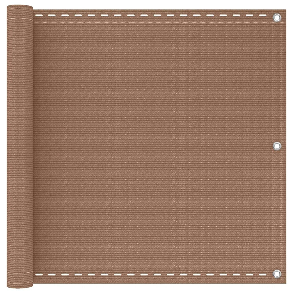 Schermo da balcone Tortora 75 x 800 cm HDPE e alluminio 4003134