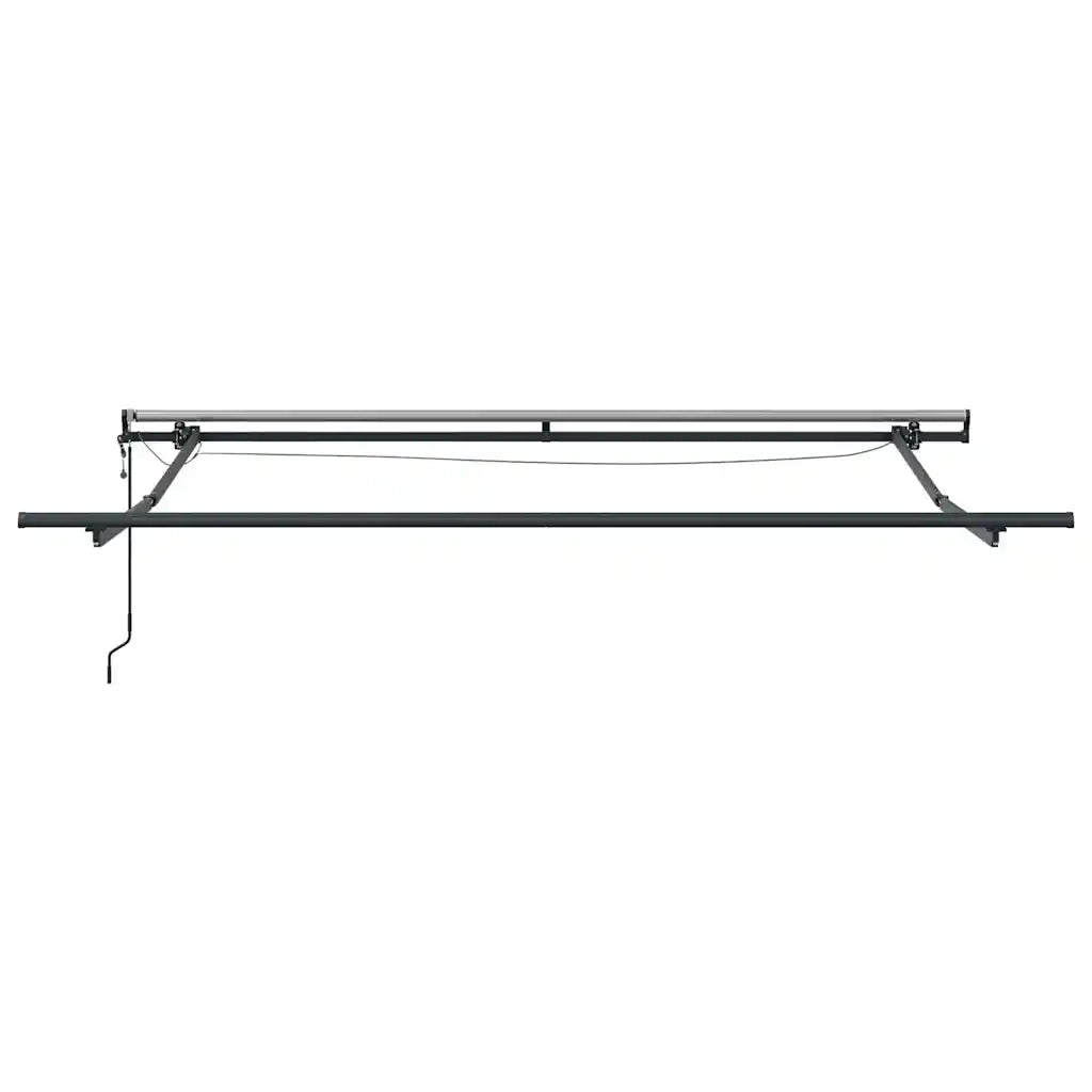 Tenda Retrattile Automatica LED Antracite e Bianco 300x250 cm 3310226