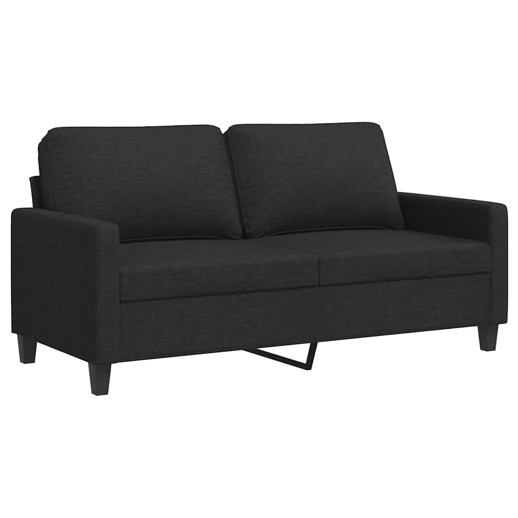 Divano a 2 Posti-Sofa 2 Posti Nero 120 cm in Tessuto 789946