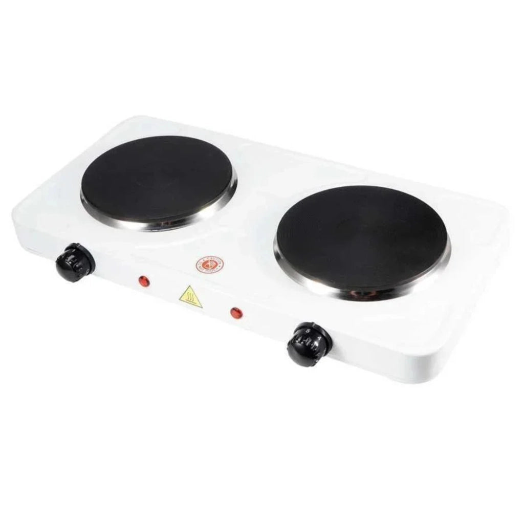 Fornello Elettrico Hercules 2500W - Piastra Ø185mm 1500W & Ø155mm 1000W con Termostato e Indicatore