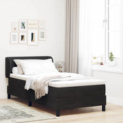 Letto a molle con testiera Nero 100 x 200 cm Velluto 3340378