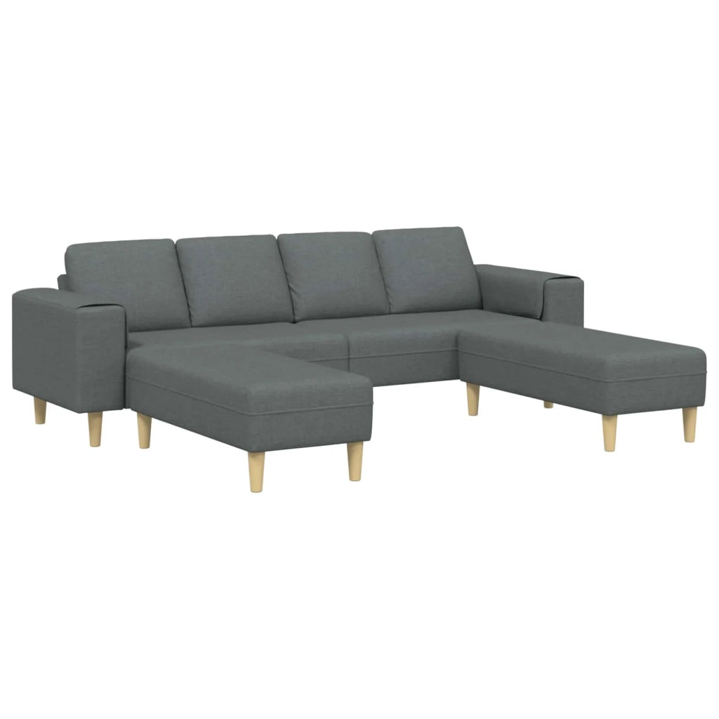 Divano per Soggiorno 3 pcs Grigio scuro Poliestere 3335113