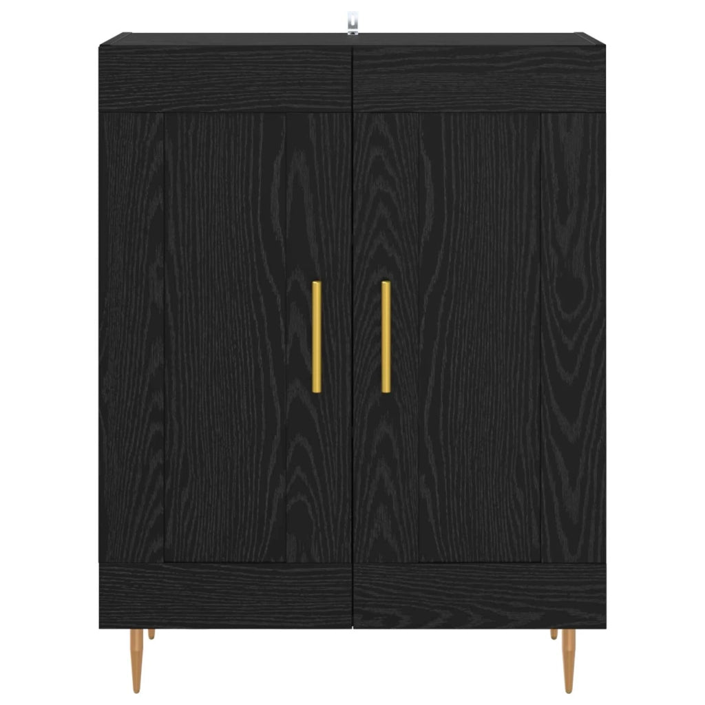 Credenza Rovere Nero 69,5 x 34 x 90 cm 881596