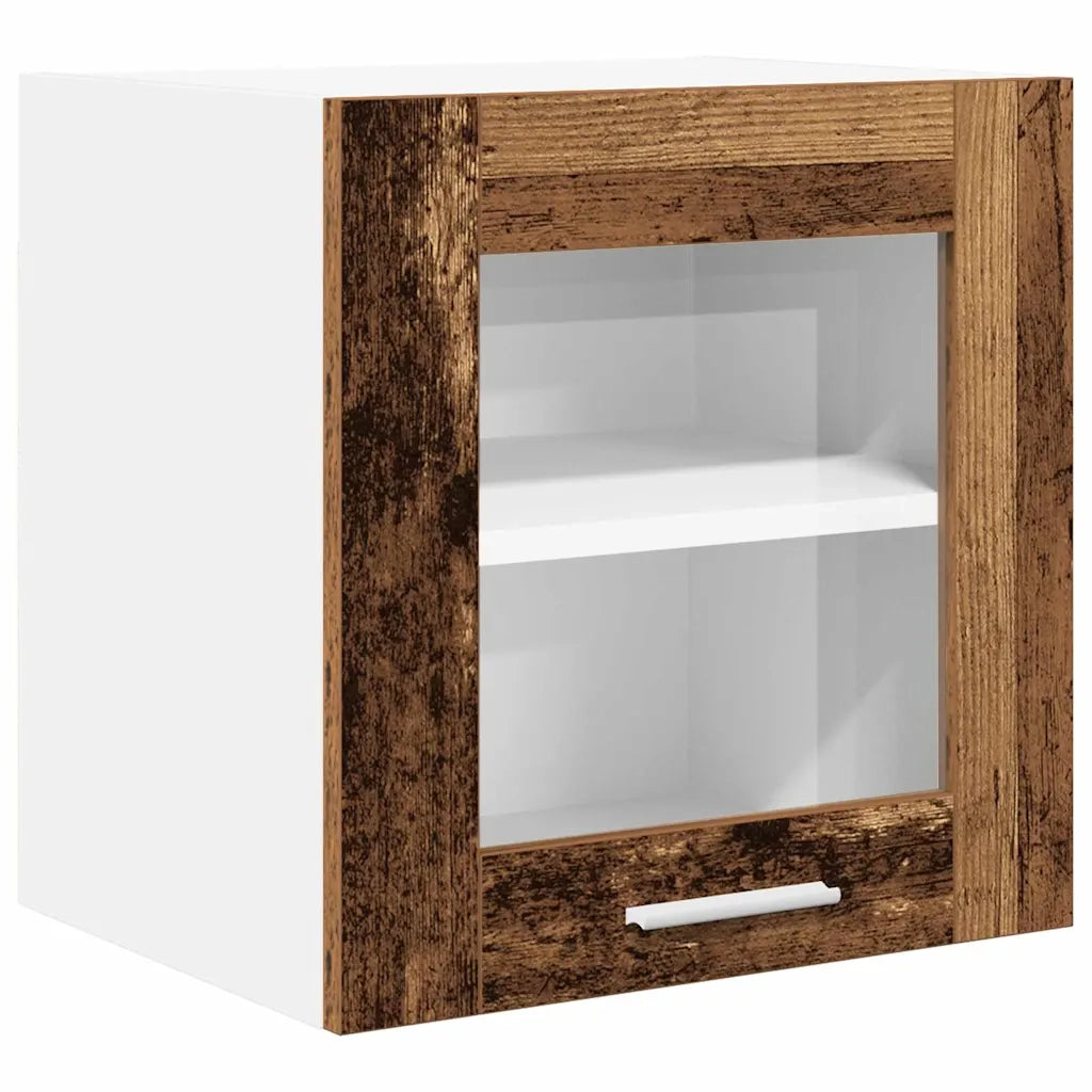 Armadio pensile con porta 2 pcs Legno vecchio 40 x 31 x 40 cm 884207