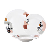 Servizio di Piatti da Tavola in Ceramica Trend Maiorca 18 Pezzi