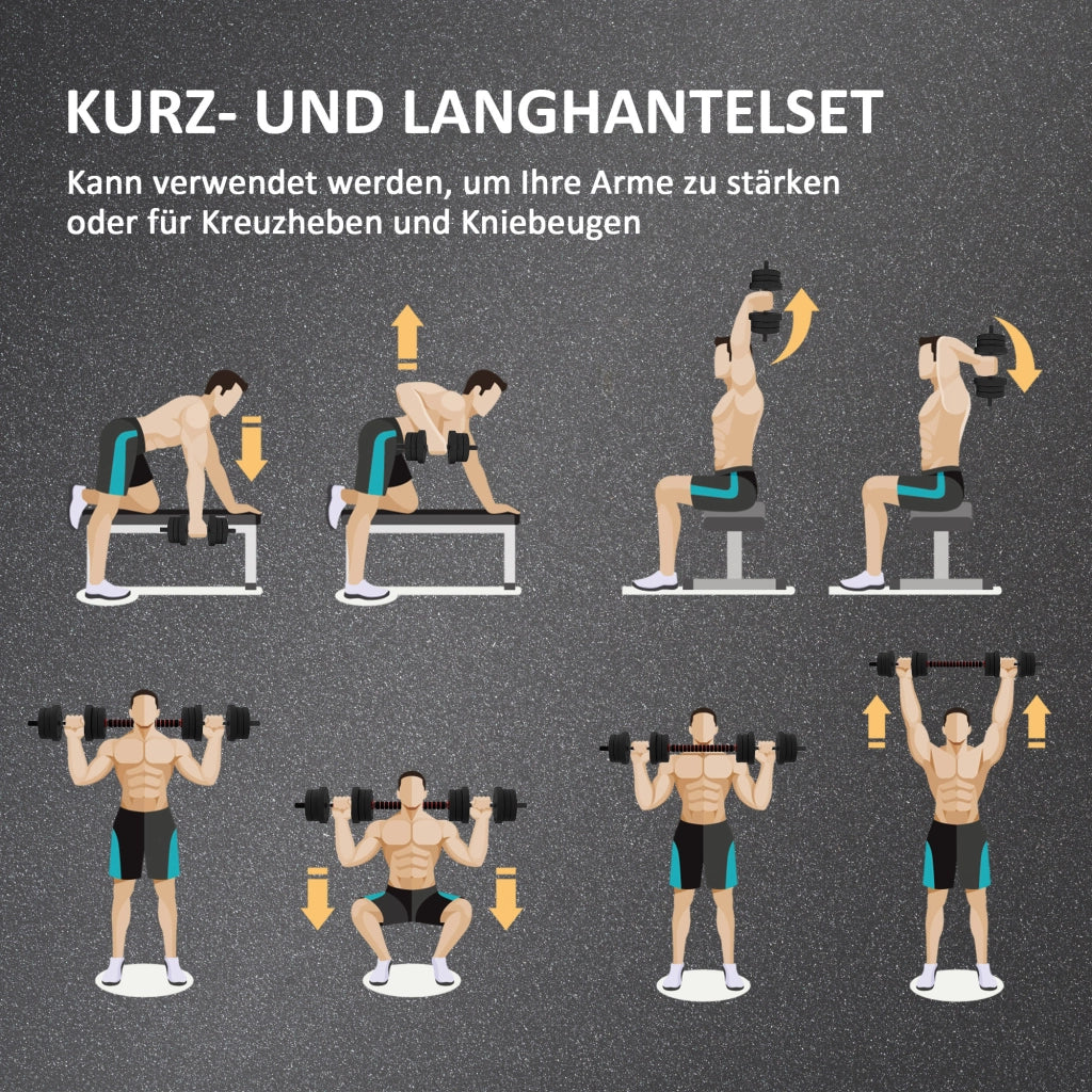 Set Hantel 2 in 1 20 kg ¨C Minimal ¨C Nero
