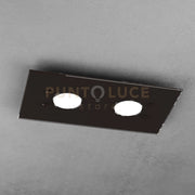 PATH PLAFONIERA 2 LUCI MARRONE 1141-PL2 R-MA