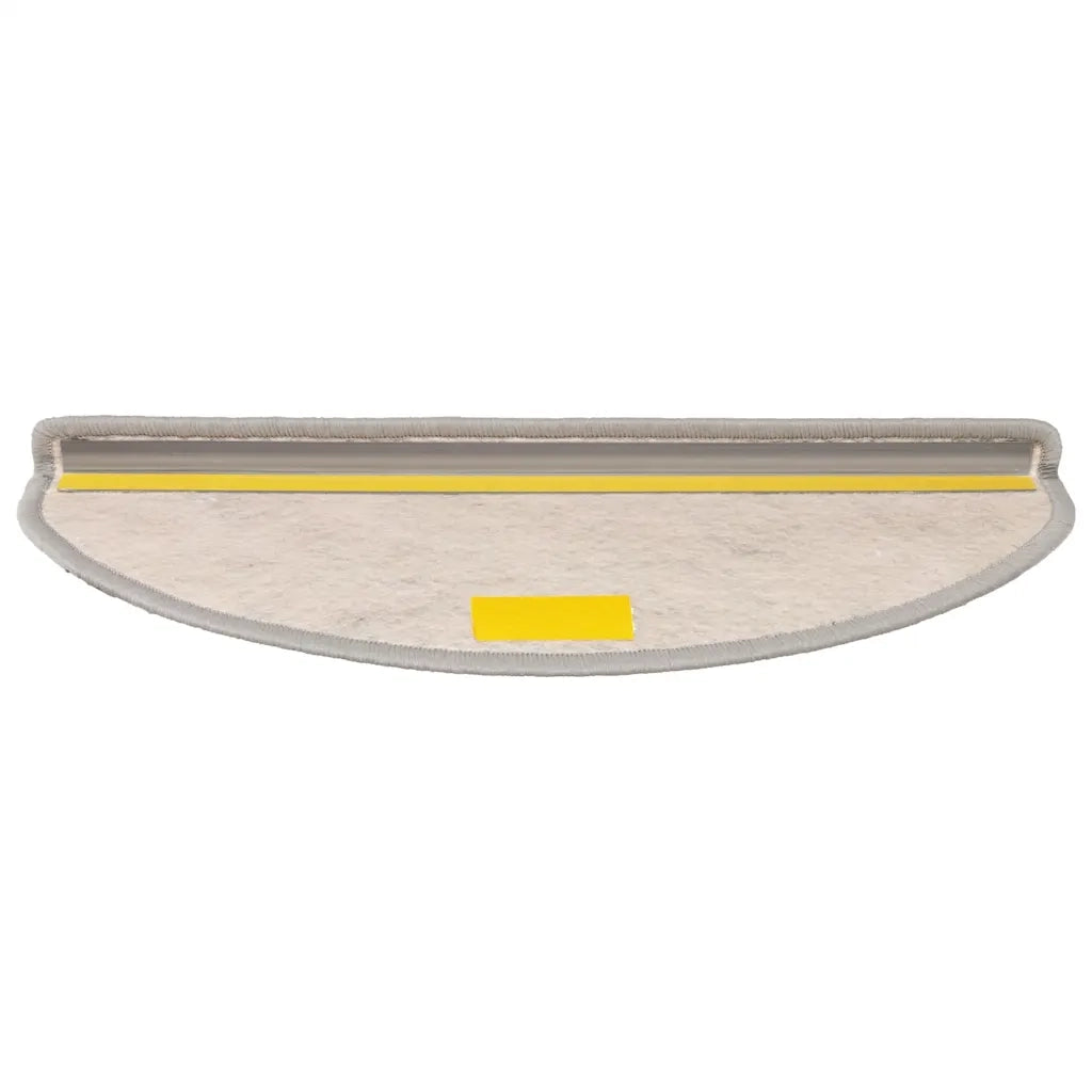 Tappeti Autoadesivi Scale Aspetto Sisal 30 pz 65x21x4cm Argento 3365871
