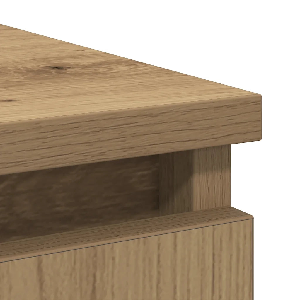 Credenza | Madia | Buffet da pranzo | Armadio da pranzo con Cassetto Rovere Artigianale 71x35x65 cm Truciolato