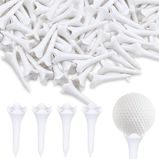 Tavole da Golf in Plastica 39 mm - 30 Pezzi - Antiscivolo - Resistenti allo Shock - Ideali per Simulator - Spazi per Ispali