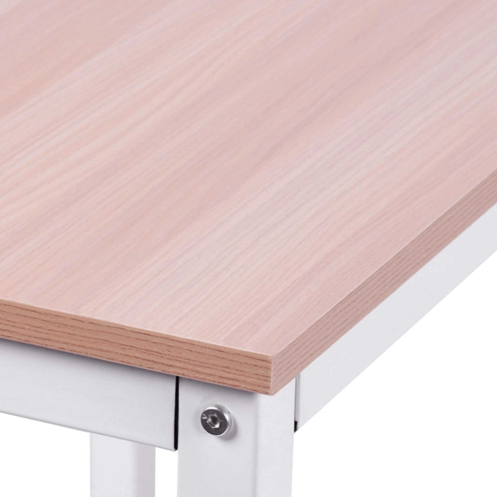 Scrivania Angolare in Legno ¨C Minimal ¨C MDF Naturale Grigio 150x150x76 cm