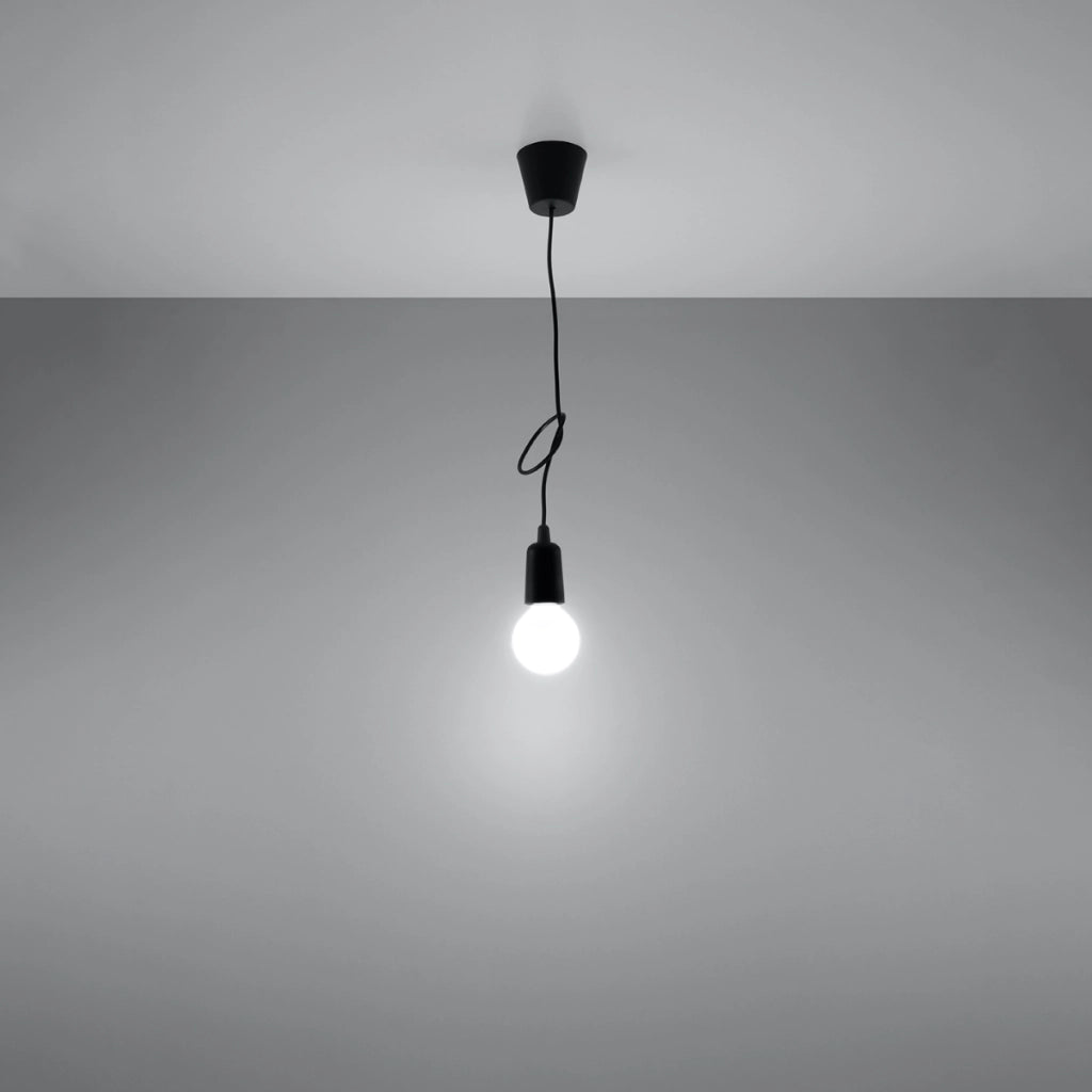 Lampada a sospensione DIEGO 1 nero