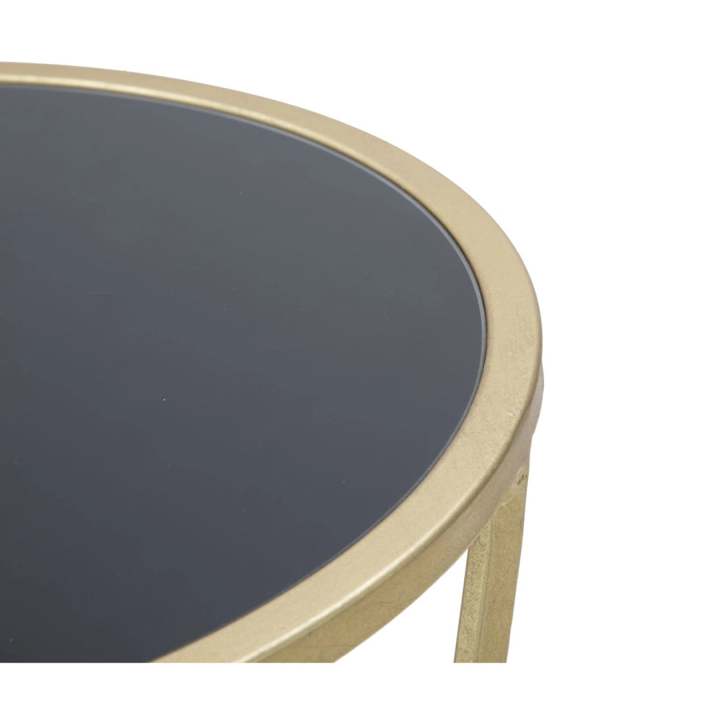Tavolino VKH601, Oro, Metallo, 35x35x75 cm