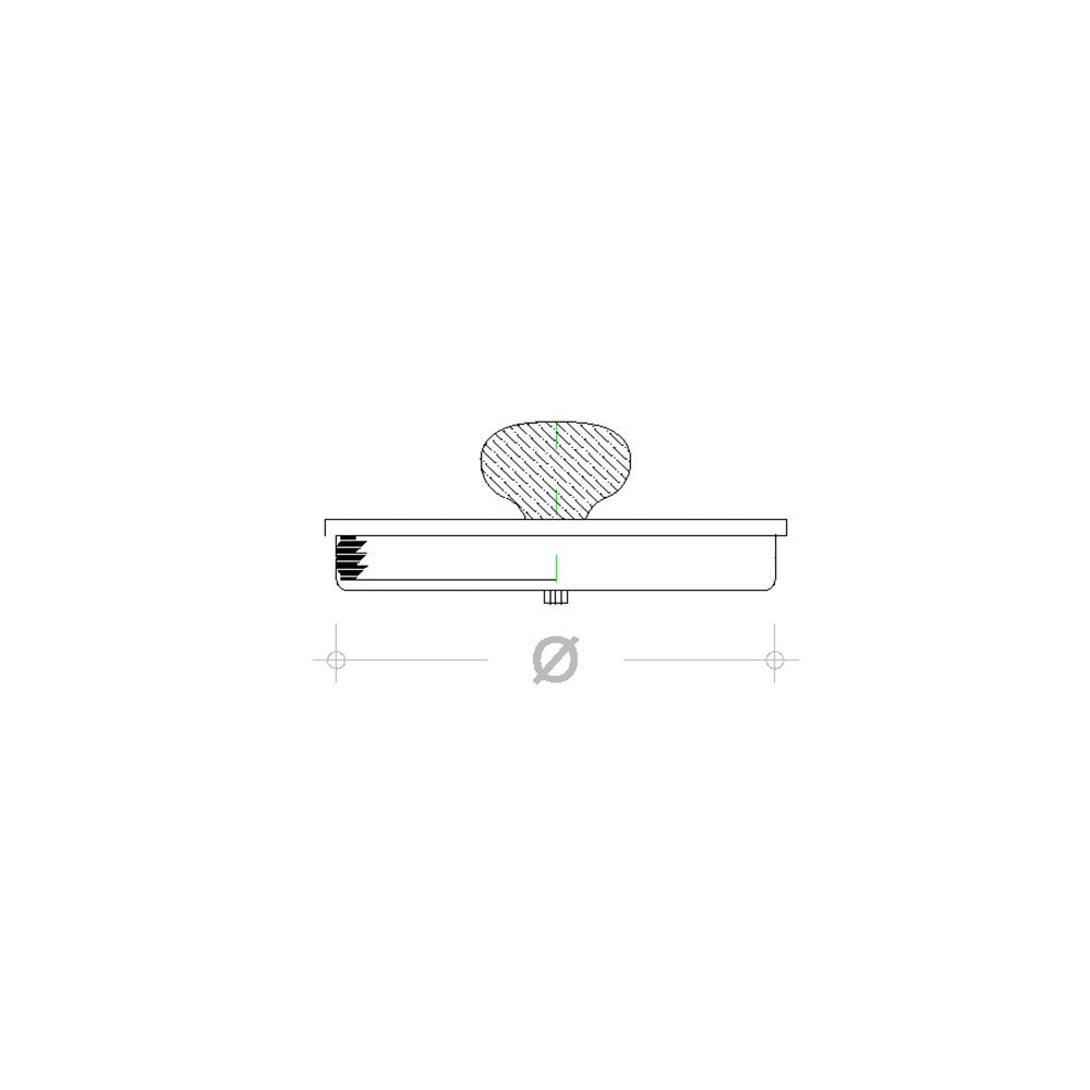 Tappo inox 120mm per ispezione con guarnizione