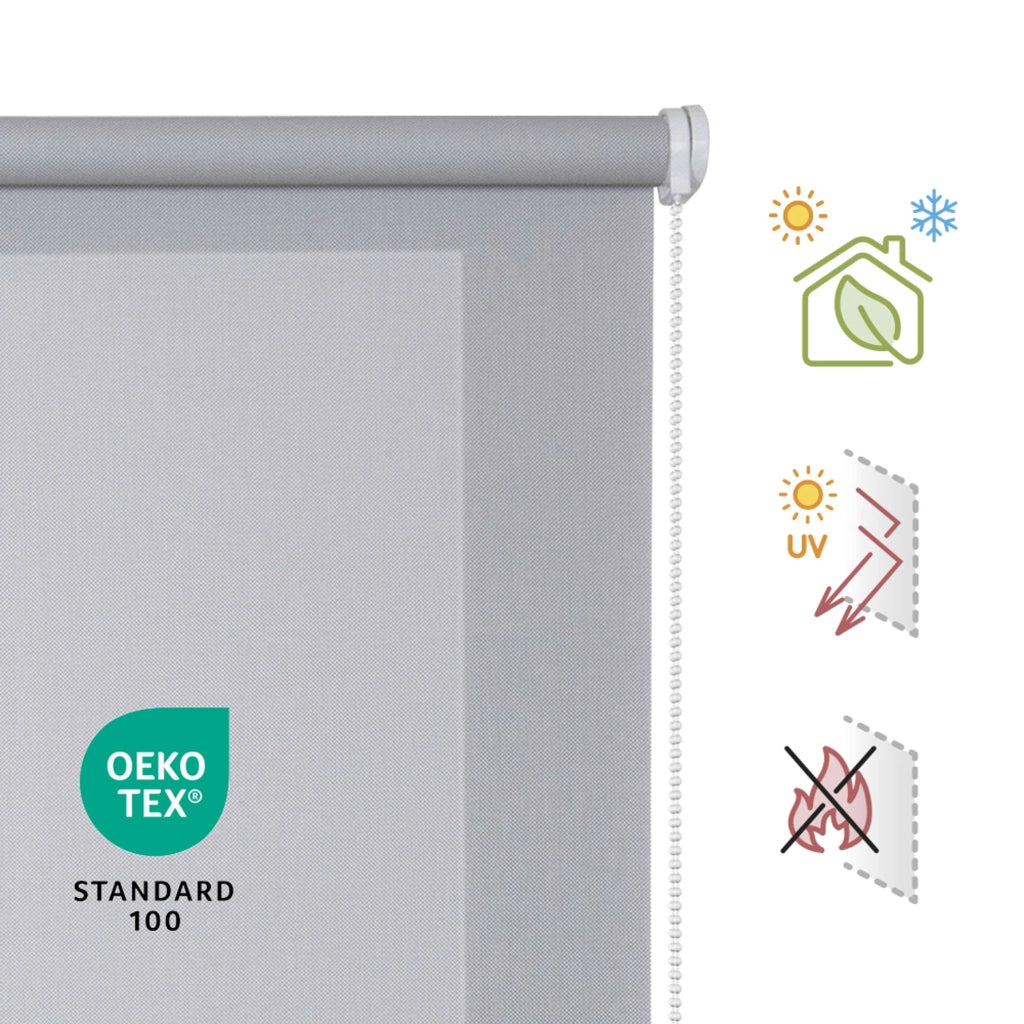 Tenda a Rullo Screen resistente e isolamento termico Grigio 200x250 cm