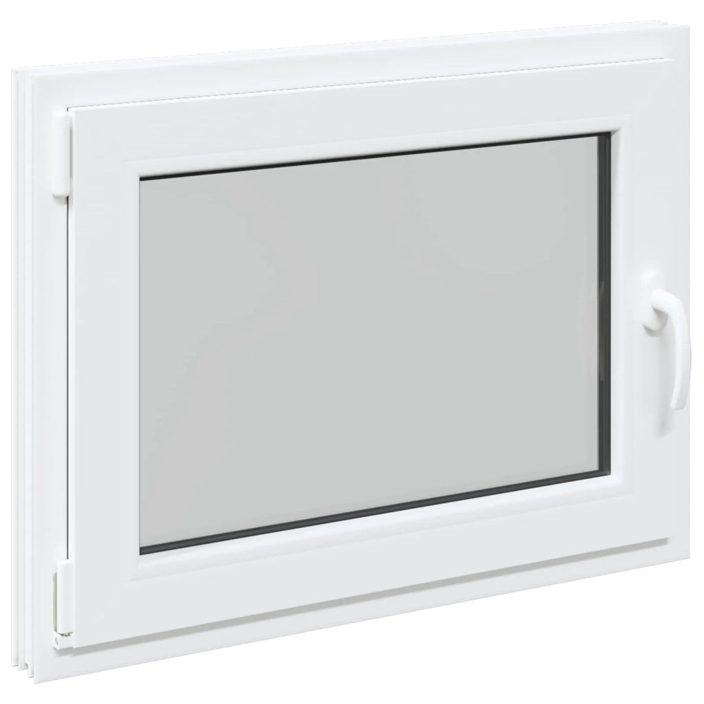 Finestra per Soffitta RISOR 90 x 50 cm PVC e Vetro Bianco CFW4196299