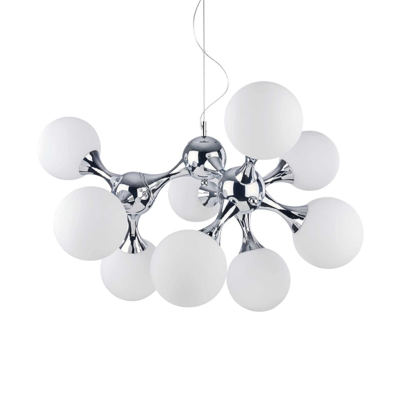 Lampada A Sospensione Nodi Sp9 Bianco Ideal-Lux
