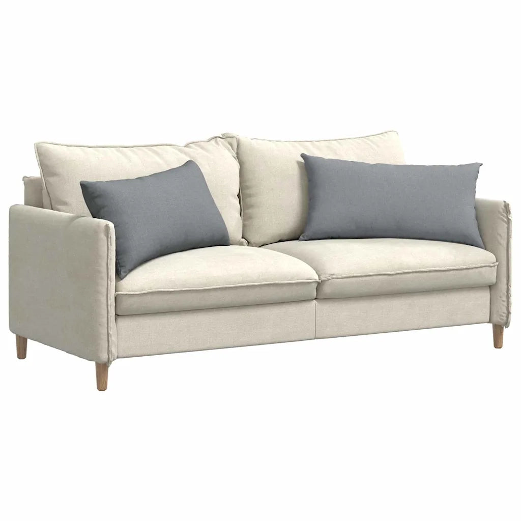 Cuscini da Divano 2 pcs Grigio chiaro 80 x 40 cm Tessuto 42013696