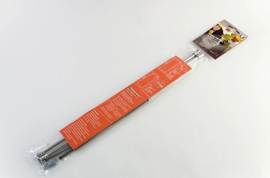 Coppia Bacchette Stecche Bastoni per tende con punta Cromate da 36 a 60 cm