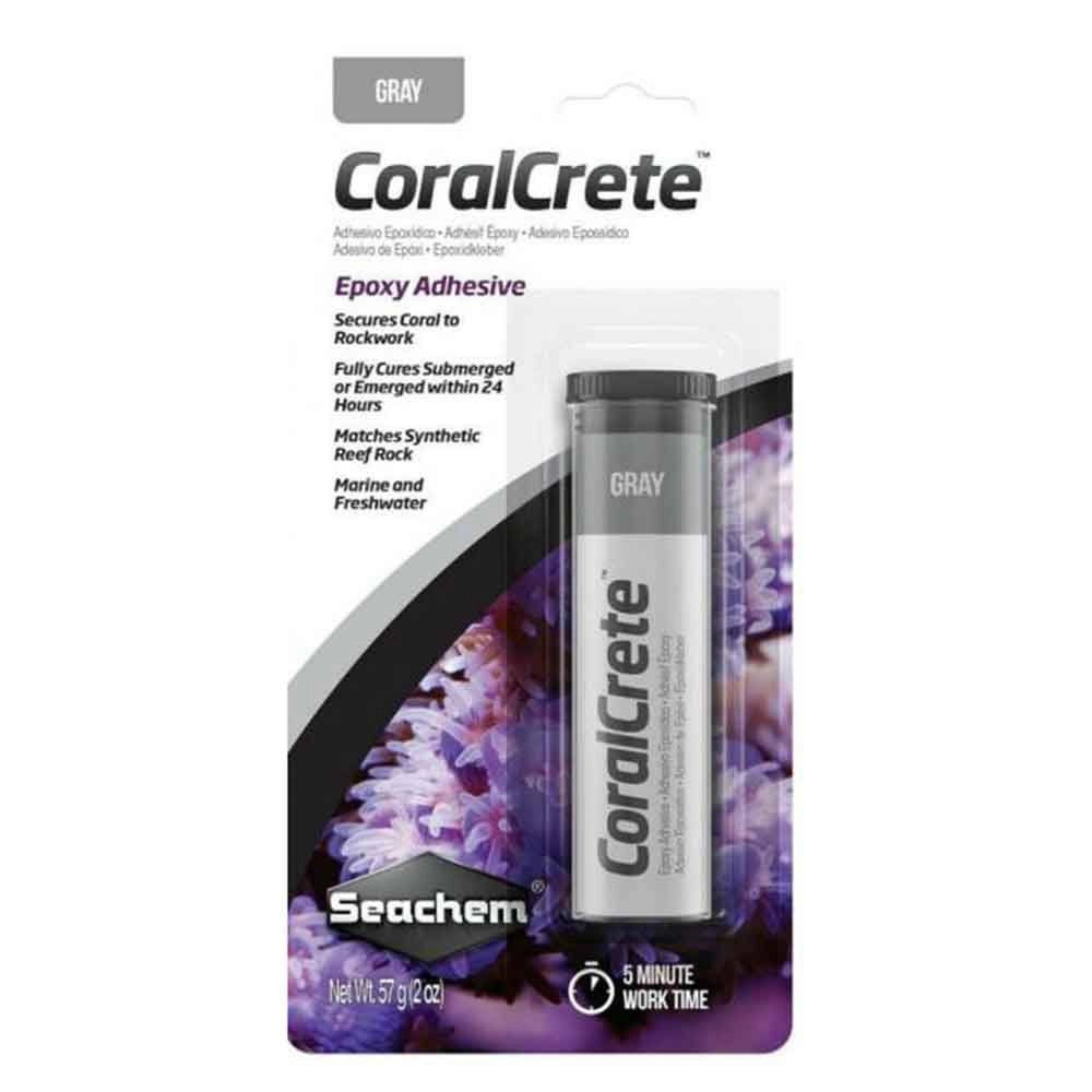 Seachem Coral Crete Grey 57g – Colla Epossidica Grigia per Coralli in Acquario